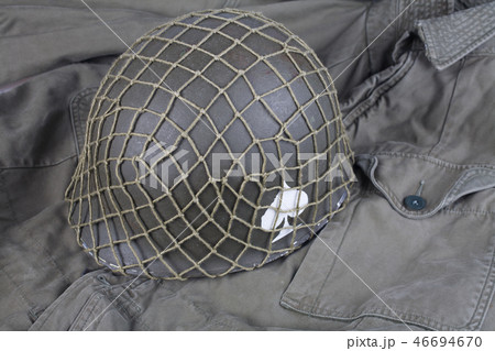 ww2 us army helmet with ace of spades emblem  46694670