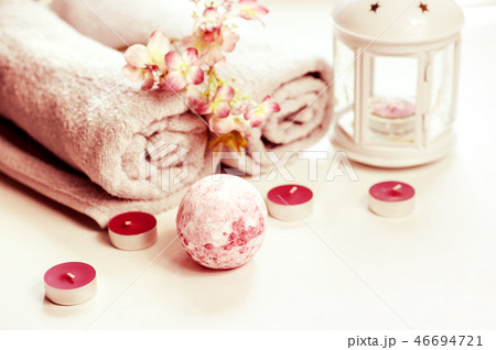 bath bomb on white background bath bomb on white background 46694721