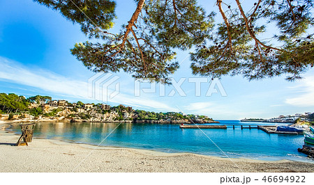 On the beach of Porto Cristo Mallorca Spain 46694922
