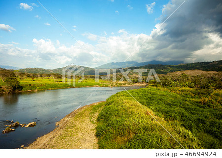 On the Tarcoles River in Costa Rica On the Tarcoles River in Costa Rica 46694924