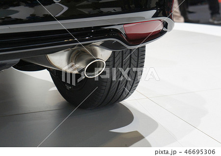 Selected focused on car exhaust. Selected focused on car exhaust. 46695306