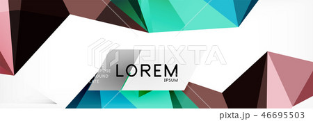 Science background. Abstract triangle pattern. Vector abstract geometric template Science background. Abstract triangle pattern. Vector abstract geometric template 46695503