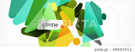 Science background. Abstract triangle pattern. Vector abstract geometric template 46695653