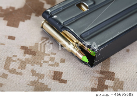 5.56 mm cartridges on US MARINES uiniform 5.56 mm cartridges on US MARINES uiniform 46695688