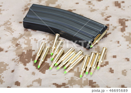 5.56 mm cartridges on US MARINES uiniform 5.56 mm cartridges on US MARINES uiniform 46695689