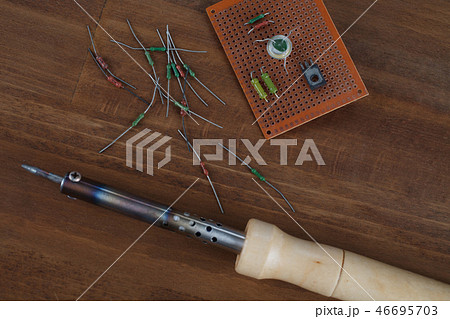 soldering iron - do it yourself concept 46695703