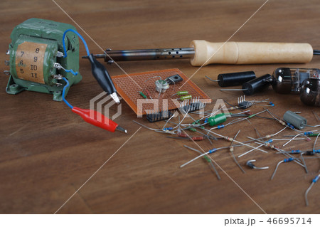 soldering iron - do it yourself concept soldering iron - do it yourself concept 46695714