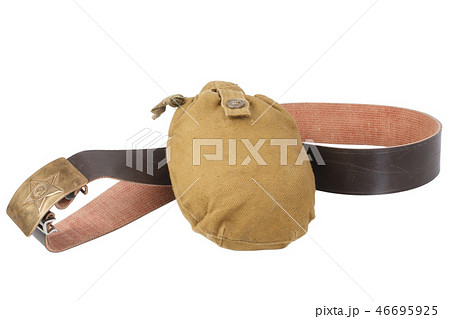 Soviet Army water canteen with belt Soviet Army water canteen with belt 46695925