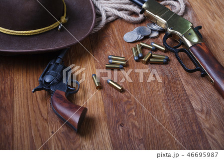 Wild west weapon and ammunition 46695987