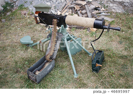 WWI german machine gun MG 08 WWI german machine gun MG 08 46695997