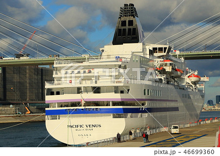 大阪港天保山岸壁に停泊中のクルーズ客船ぱしふぃっく・びいなす 大阪港天保山岸壁に停泊中のクルーズ客船ぱしふぃっく・びいなす 46699360