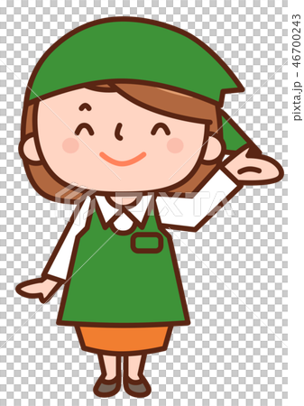 パートの女性　案内 46700243