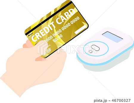 電子マネー クレジットカード 電子決済 イラストのイラスト素材