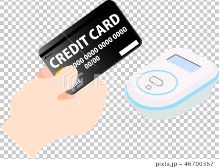 Electronic money credit card electronic payment illustration 46700367