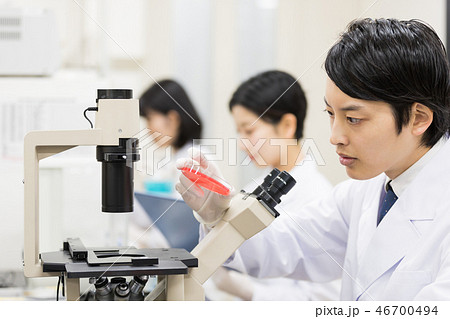 研究室　開発　実験室　臨床検査　バイオテクノロジー　新薬 46700494