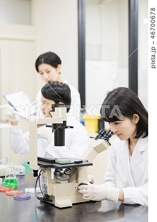 研究室　開発　実験室　臨床検査　バイオテクノロジー　新薬 46700678