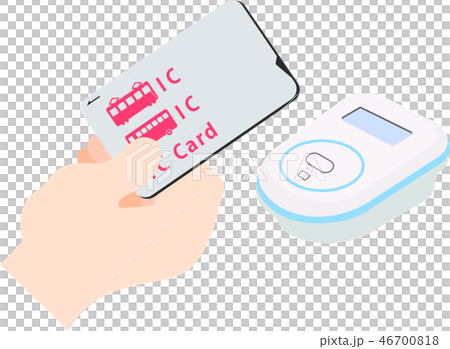 Electronic money Smartphone payment Osaifu-keitai Illustration 46700818