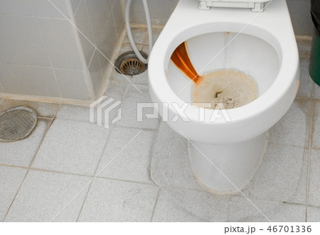 Toilet old dirty in public  46701336