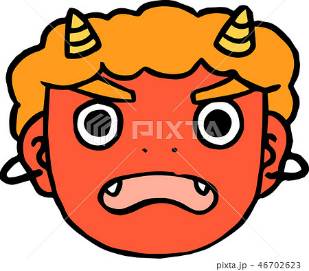 節分 赤鬼 イラスト 豆まき 初春のイラスト素材