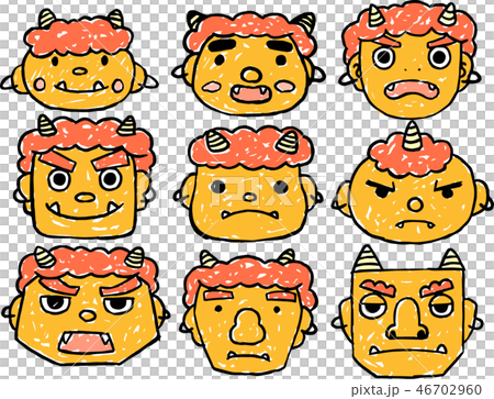 Setsubun Honi Mamemaki cute illustrations 46702960
