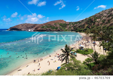 ハワイ・ハナウマ湾 46703769