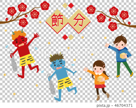 節分素材4 46704371