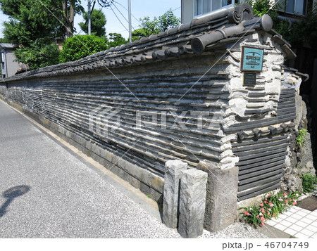 台東区谷中の観音寺築地塀 46704749