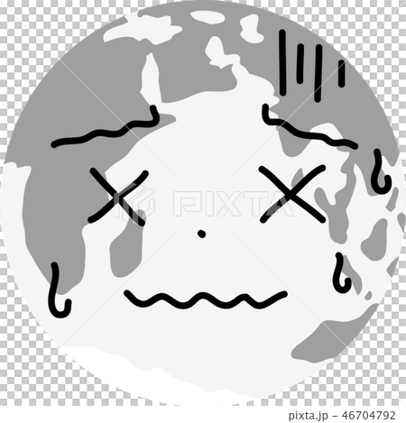 地球 アイコン 顔 喜怒哀楽 表情 かわいい 環境問題 エコ イラストのイラスト素材