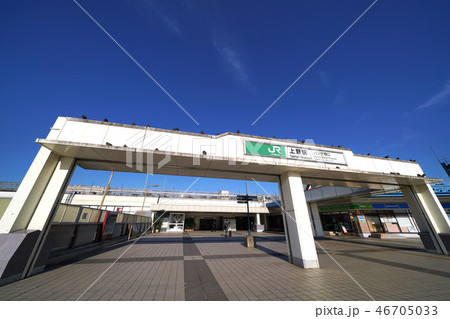 日本の東京都市景観 上野駅(パンダ橋口)を望む 日本の東京都市景観 上野駅(パンダ橋口)を望む 46705033