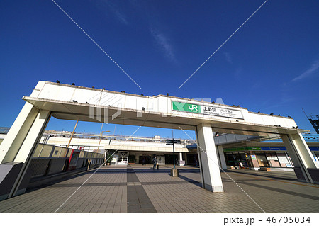 日本の東京都市景観 上野駅(パンダ橋口)を望む 日本の東京都市景観 上野駅(パンダ橋口)を望む 46705034
