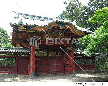 寛永寺墓地にある徳川綱吉霊廟勅額門 46705819