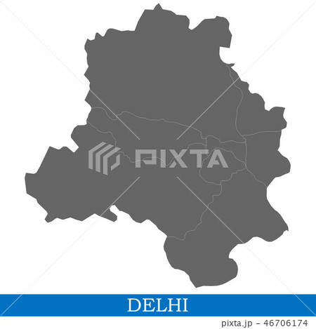 High Quality map city of India 46706174