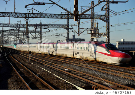 秋田新幹線E6系Z9編成こまちE5系やまびこの写真素材 [46707163] - PIXTA