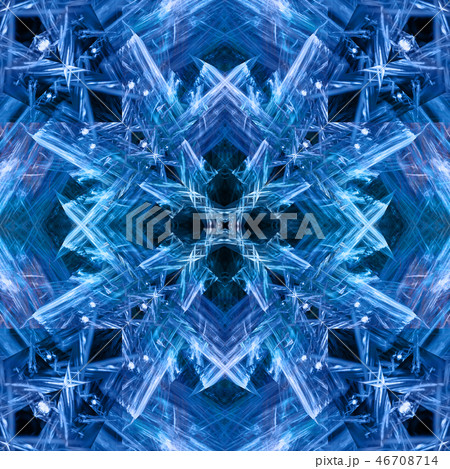 Art abstract design. Vivid, color, mirror pattern. 46708714