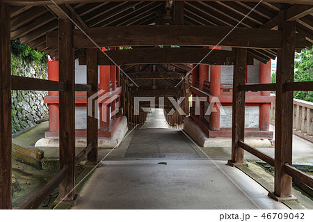 吉備津神社 廻廊の風景 46709042