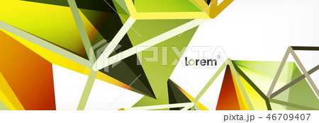 Modern geometric background. Poster template with polygonal elements Modern geometric background. Poster template with polygonal elements 46709407