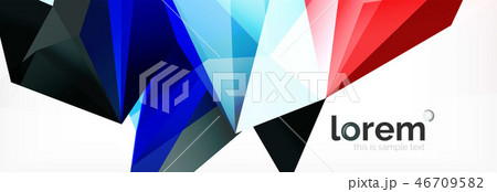 Modern geometric background. Poster template with polygonal elements 46709582