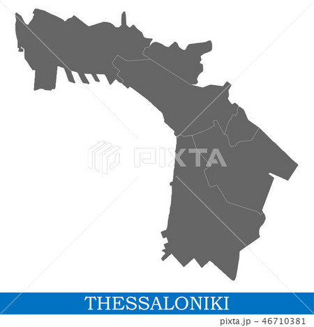 High Quality map city of Greece 46710381