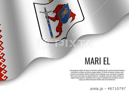 waving flag on transparent background 46710797