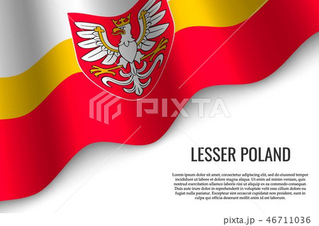 waving flag region of Poland 46711036