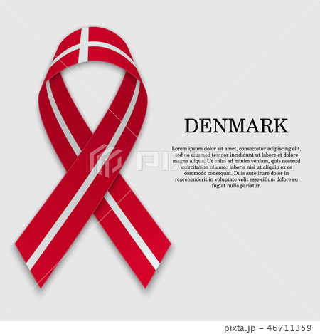 Waving ribbon with Flag , vector illustration 46711359