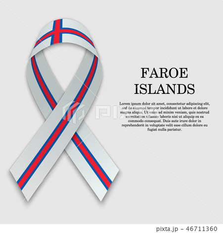 Waving ribbon with Flag , vector illustration 46711360