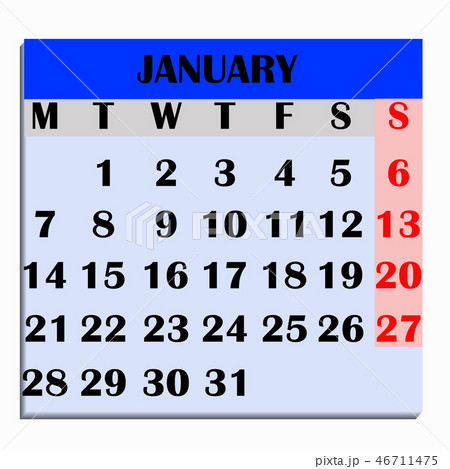 Calendar design month january 2019. Calendar design month january 2019. 46711475