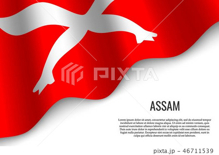 waving flag on white 46711539