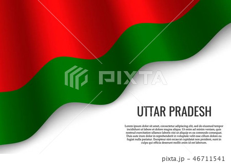 waving flag on white 46711541