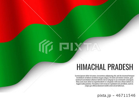 waving flag on white 46711546