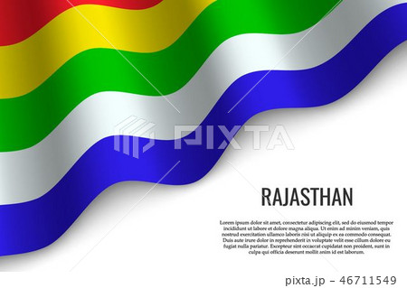 waving flag on white 46711549