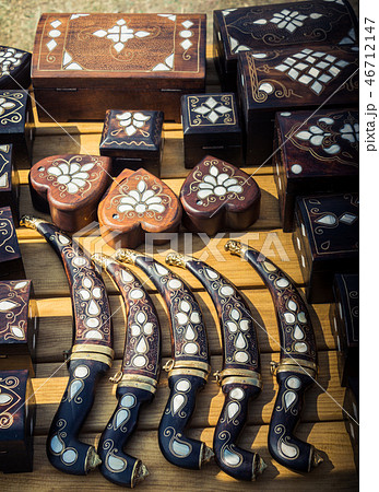 Turkish style daggers with mother of pearl inlays Turkish style daggers with mother of pearl inlays 46712147