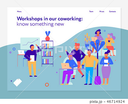Workshops In Coworking Page Design 46714924