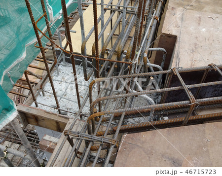 Beam reinforcement bar and form work 46715723